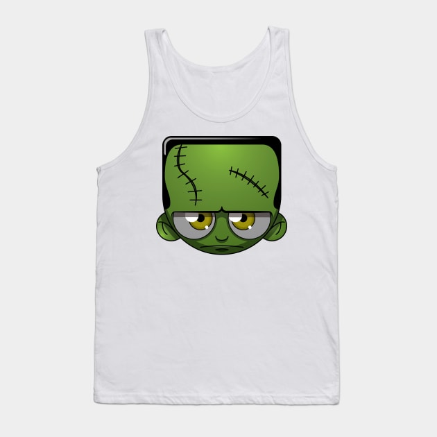 Cute Frankenstein Tank Top by chrisnazario